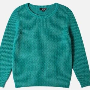Ana Green Knit Cozy Sweater - Petite Small - Crew Neck - Excellent Condition 🌿